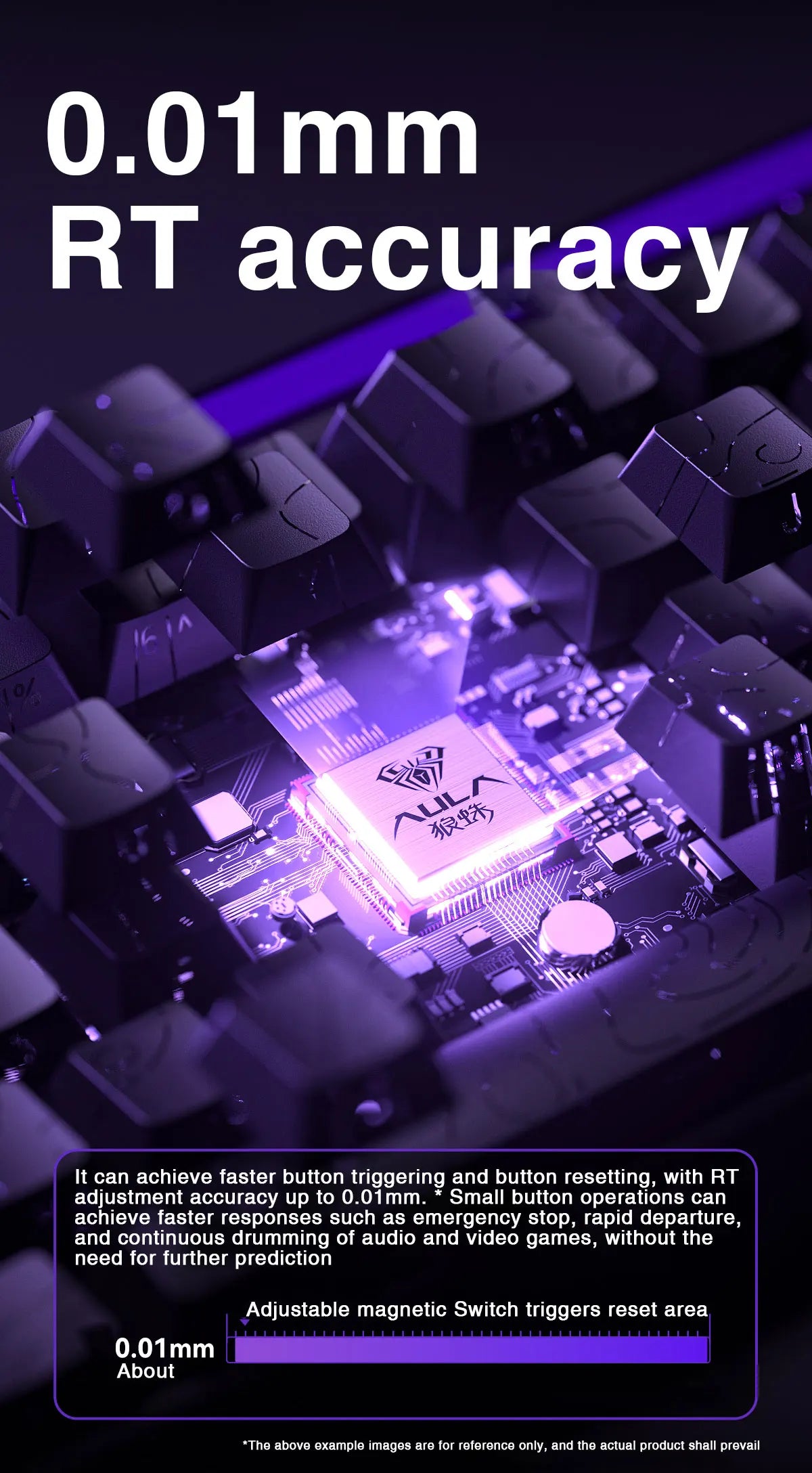 AULA HERO 68HE Magnetic Switch Keyboard Rapid Trigger 8K Return Esports Gamer Keyboard RGB Wired Gaming Keyboard