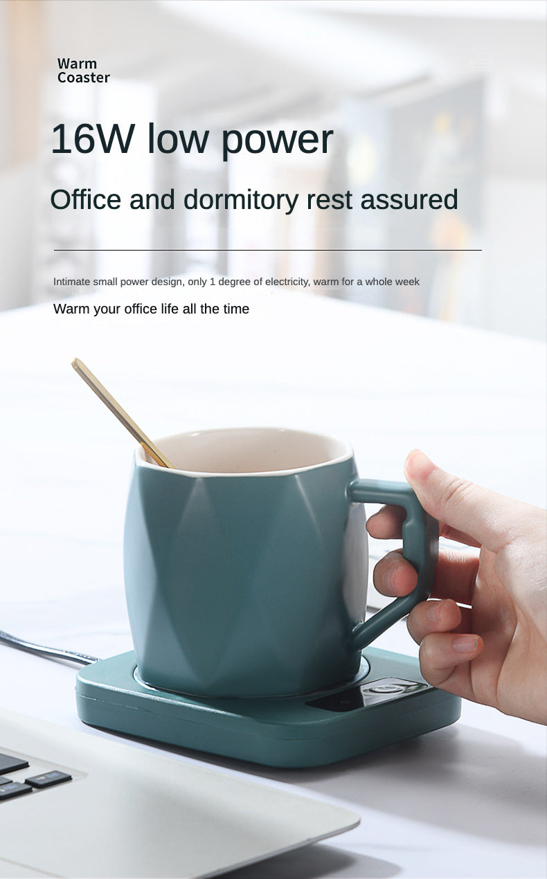 Electric Mug Warmer Milk Tea Water Heating Pad Cup Heater Warming Mat Constant  Thermostatic Coaster Low Power Home Office Gift