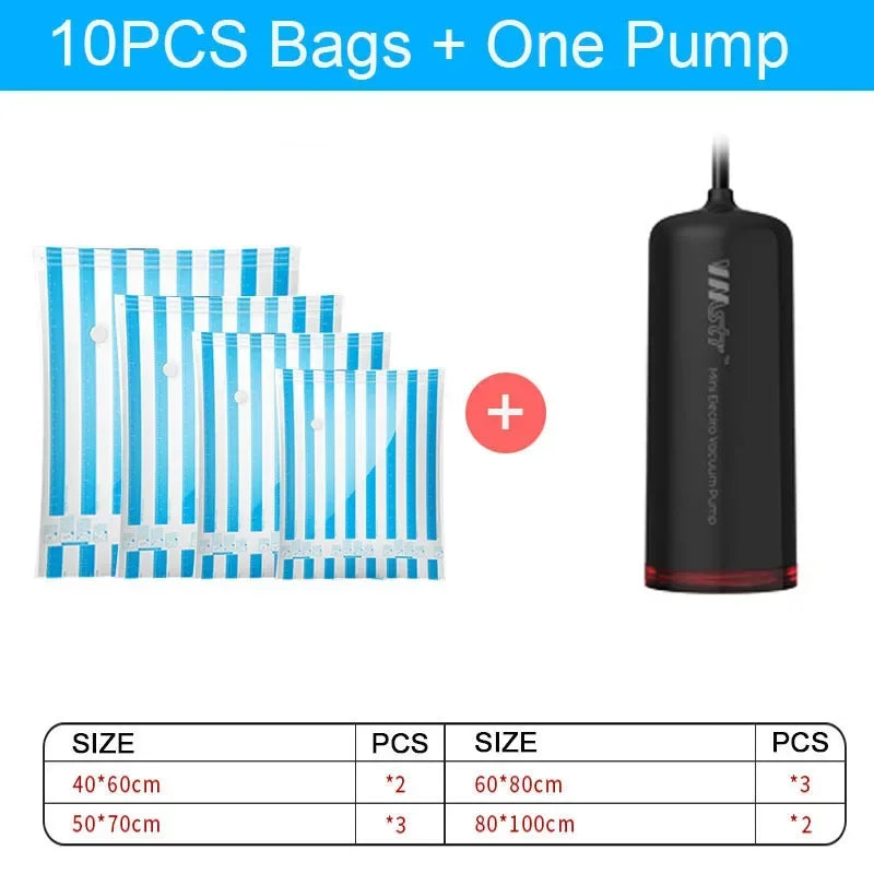 Mini USB Vacuum Pump Sealer Packing Machine for Traveling Home Kitchen Clothes Food Storage Bag Sous Vide Vacuum Packer