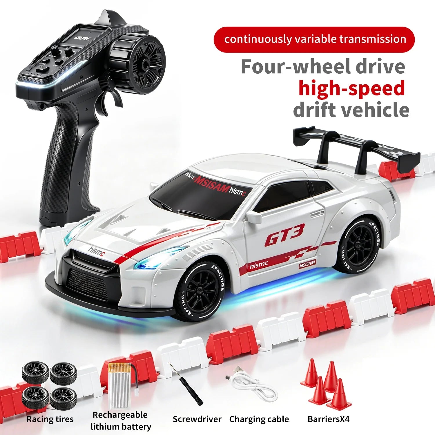 4DRC 2.4G Full Scale Mini H6 Drift Remote Control Car with APP 4WD Racing 1:43 Children Toy Car Model