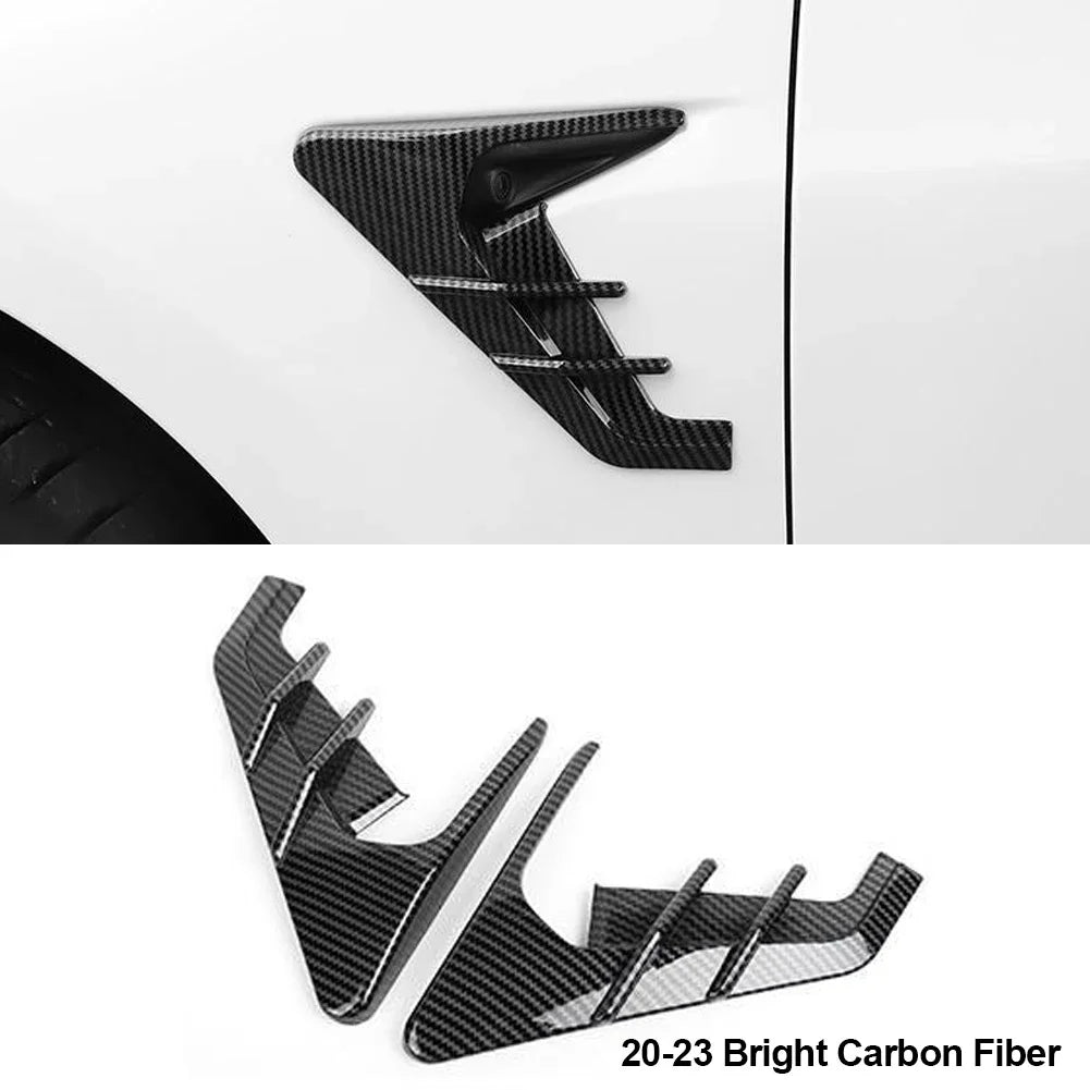 2Pcs For Tesla Model 3 Moel Y 2020-2025 Car Spoiler Dust Cover Side Camera Protection Covers Decoration Sticker Car Accessories