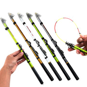 Mini Portable Rock Fishing Rod Short Section Cross-Border Exclusive Multi-Specification High Toughness 1.5-2.4m for Angling