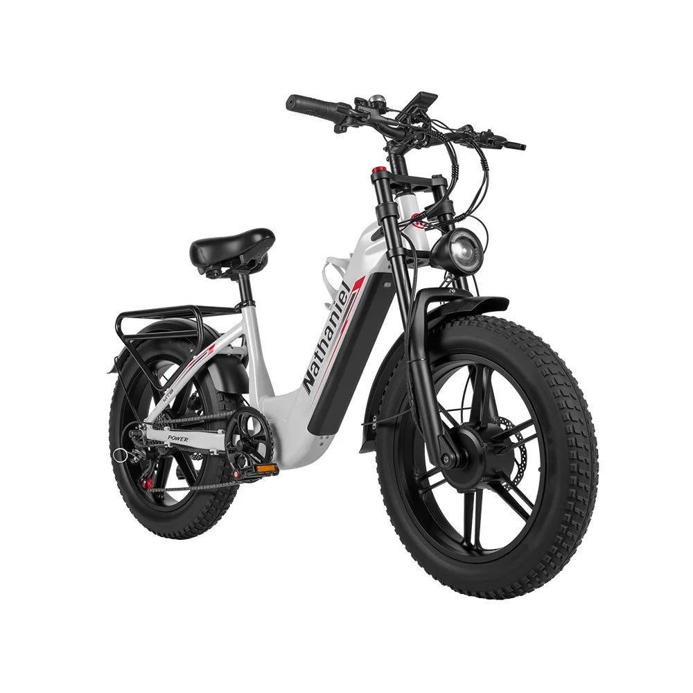 Nathaniel SYR08 2000W Dual Motor E-Bike, 20*4.0 Fat Tire, 20AH Detachable Battery, Speed 50+, Daily Commuting, Adult Electric Bi
