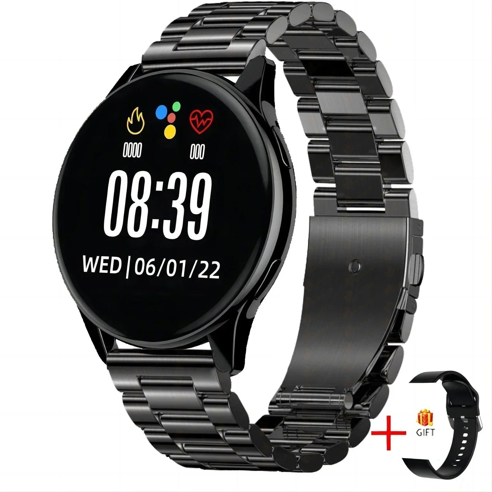 Track your sleep and stay connected in style with this round-display smartwatch for men and women, compatible with iOS and Android!