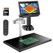 TOMLOV 4K Autofocus Microscope 10.1' HDMI Digital Microscopes TM4K-AF Max Soldering Microscopio LED Light for Electronic Repair