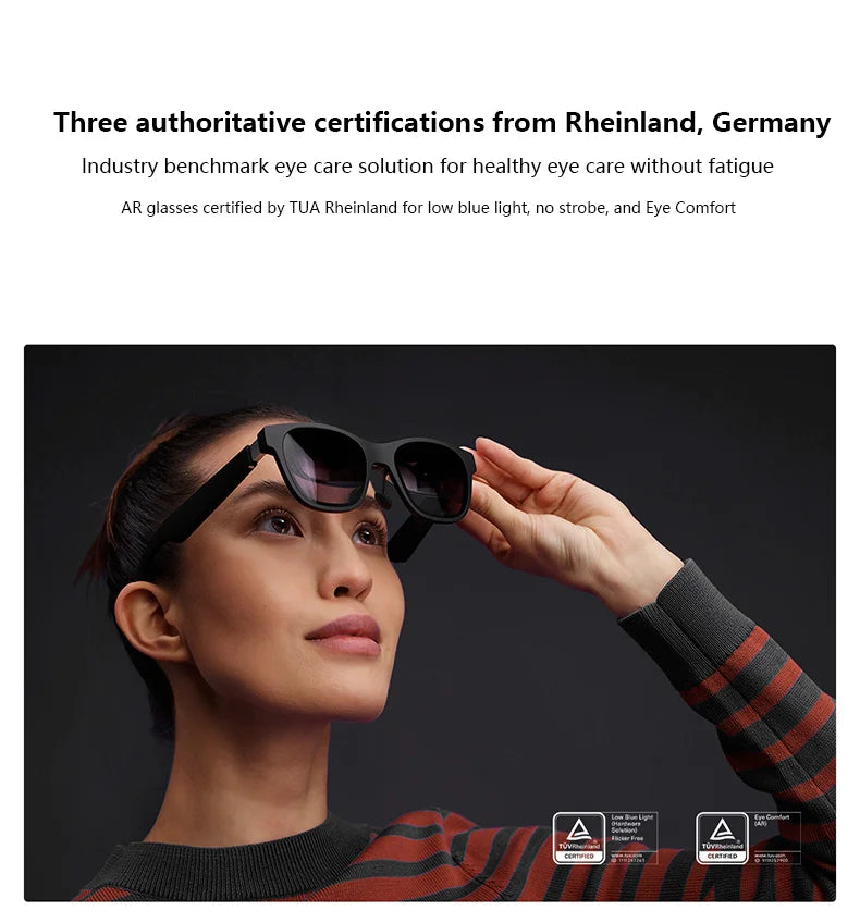 Original XREAL Air 2 Smart AR Glasses 130 Inch Micro OLED Big Screen 120Hz 1080P View for Phone Computer Not VR Virtual Reality