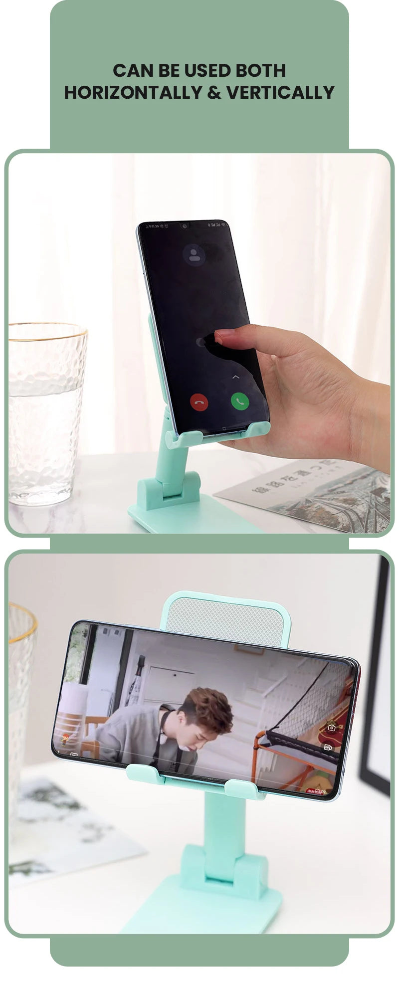 Keep your phone within easy reach with this adjustable desktop phone holder stand—perfect for hands-free use and quick access!
