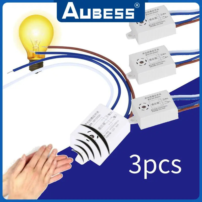 Control your home lighting hands-free with this sensitive voice-activated sound sensor switch—an innovative smart solution perfect for stairs and convenient voice-controlled lighting!