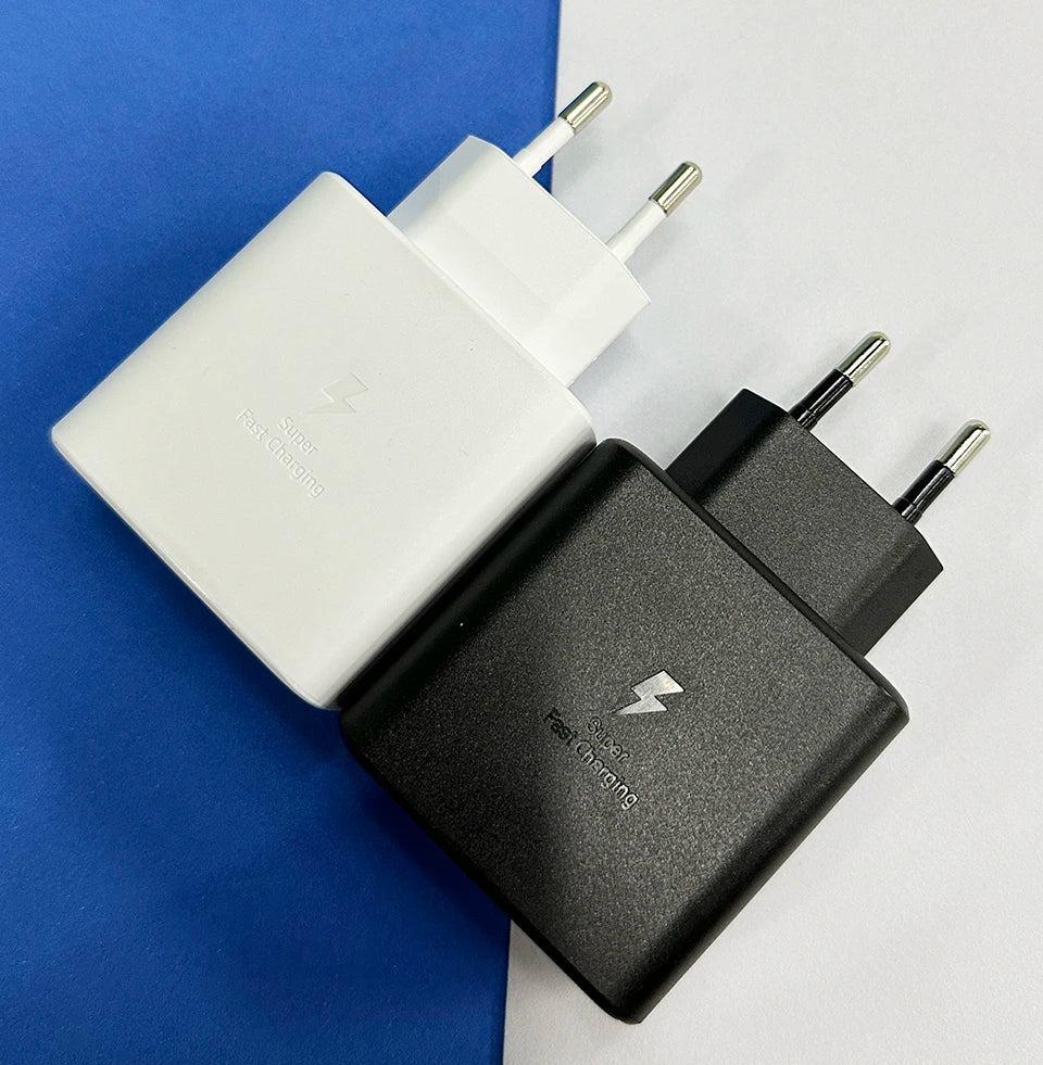 45w Samsung Charger Usb Type C Pd 45 W Super Fast Charging 2.0 Chargeur Cable Galaxy S24 S23+ S22 S21 Ultra Note 20 10 Tab S9