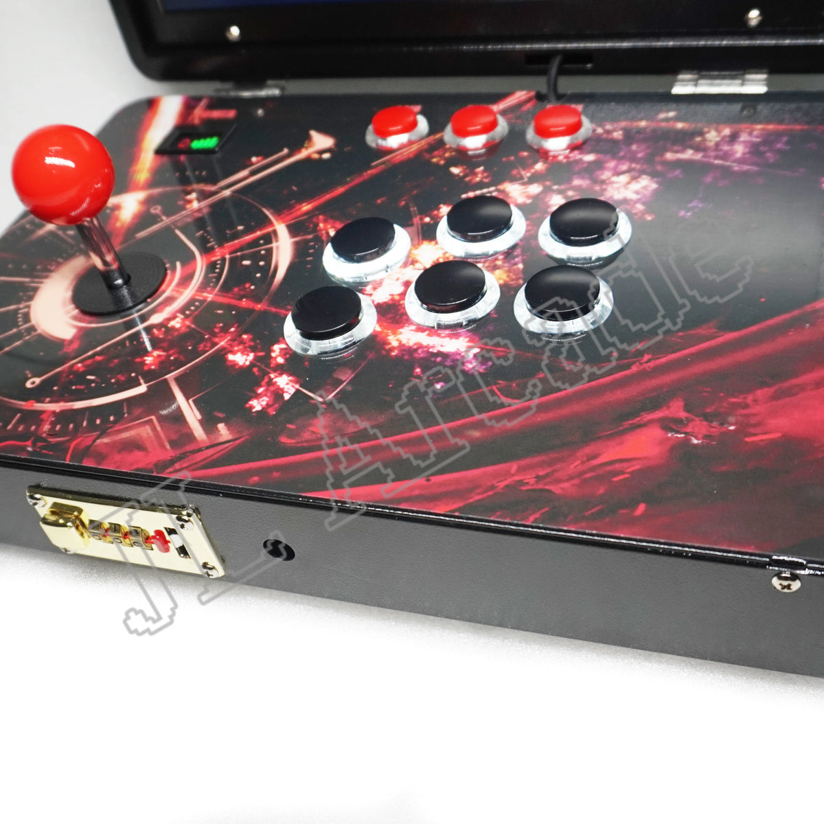 14-Inch 3D Pandora 26800 in 1 Folding Portable Arcade Console Pandora DX Box 720P HD Screen Mini Arcade Moonlight