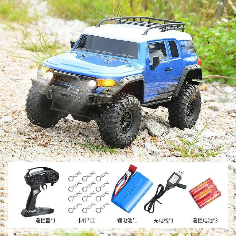 Huangbo 1:10 Full Scale Four-Wheel Drive Off-Road Climbing Vehicle Rc Remote Control Car Model Toy High-End Boy Birthday Gift