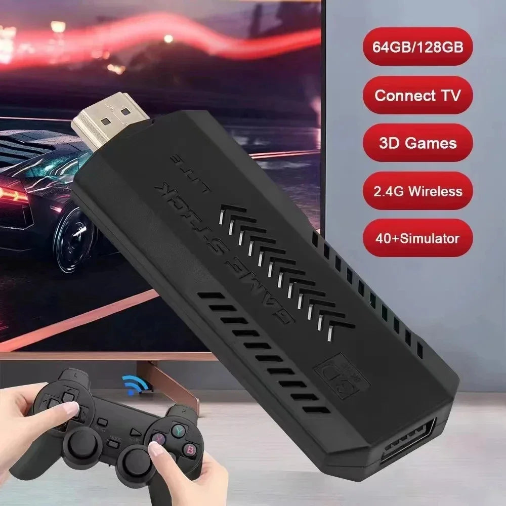 New Classic Video Game Console. Wireless 4K HD Controller. 30000 Games, 50 Simulators. Compatible with PS1, N64 Retro Gaming