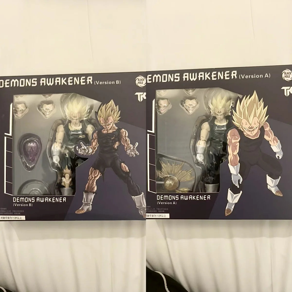  ﻿In stock Black Hole Toys & TK Super Saiyan SSJ Majin Vegeta Battle Damage Full Power anime Action Figure model toy gifts