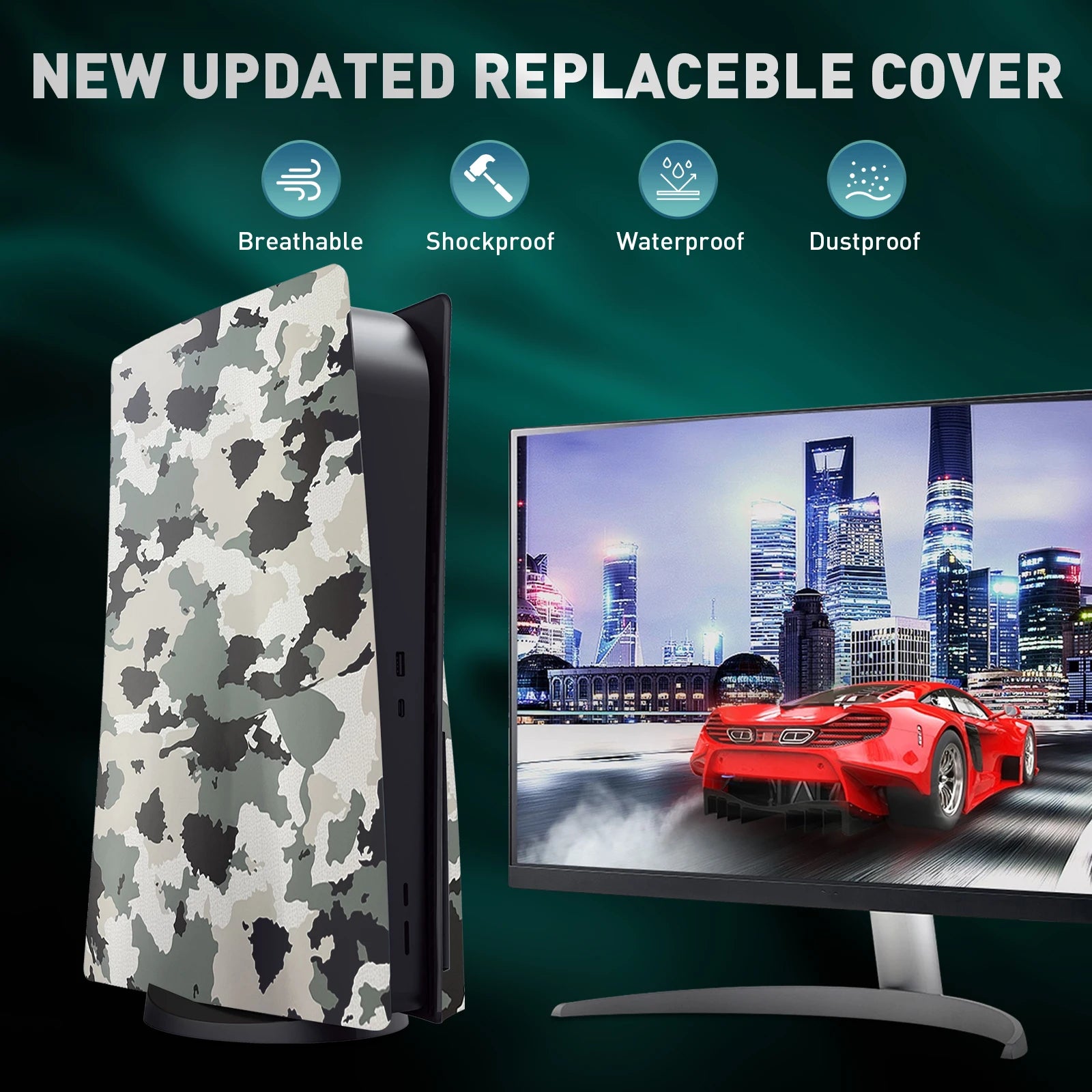 Console Cover Faceplate Compatible  PS5