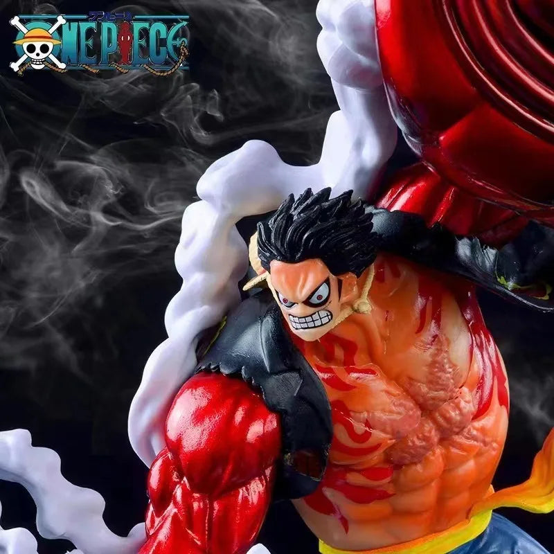 One Piece Monkey D Luffy Gear 4 Kong Gun GK Figure Anime Model Statue Collectible Toy Gift for Boys