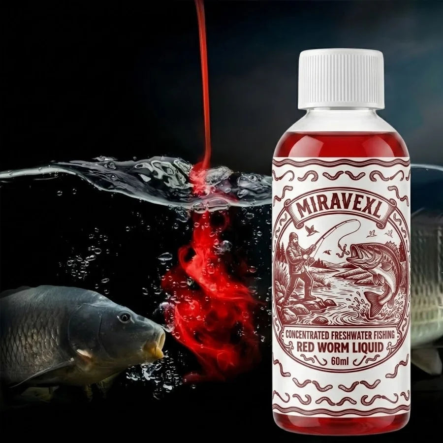 Concentrated Red Worm Liquid Fish Attractant Fishing Bait Additive Strong Scent Freshwater Carp Crucian Fishing Tackle