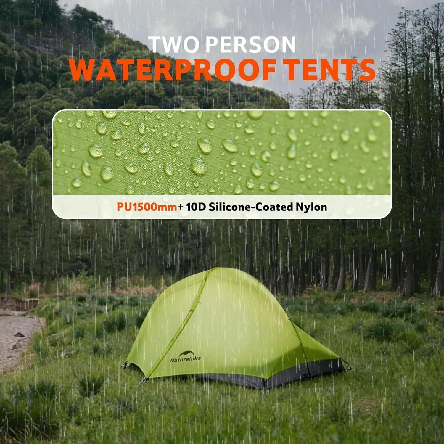 Naturehike Star Trail EXT Hiking Tent Outdoor Camping Ultralight Rainstorm Protection Wild Tent 1 2 Person 0D Nylon Backpacking Tent