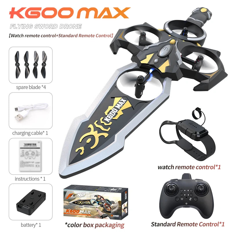 Watch remote control Flying Sword quadcopter model remote control aircraft Flying Sword children's gift foam