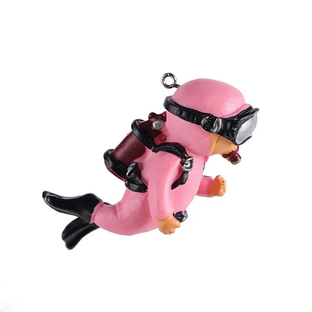 Fish tank Decoration Creative Floating Ornaments Small Figurines Complete Set Diver Blue Guy Underwater Scenery Bottom Figurines