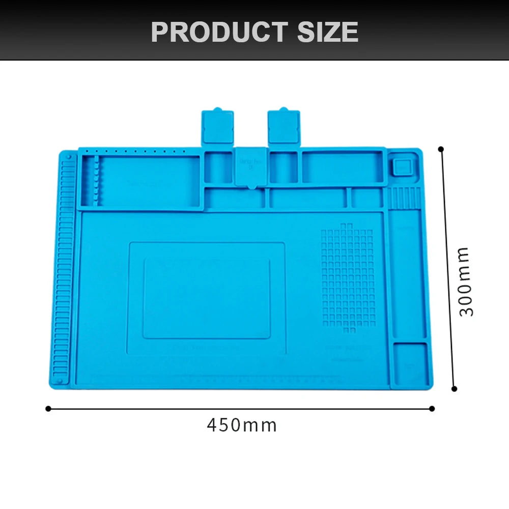 Silicone Heat Insulation Pad Remove solder pad ESD AntistaticHigh temperature resistance Phone Motherboard Repair Working Pad
