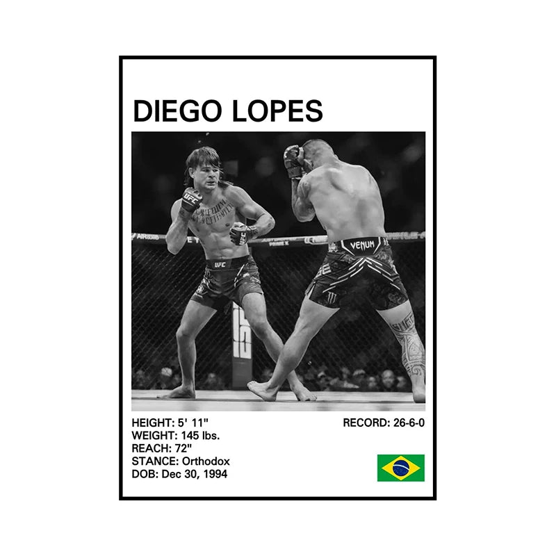 no frame Black and White Boxing Legends Canvas Poster Boxing Inspirational Canvas Painting Print Wall Art for Gym Bedroom Home
