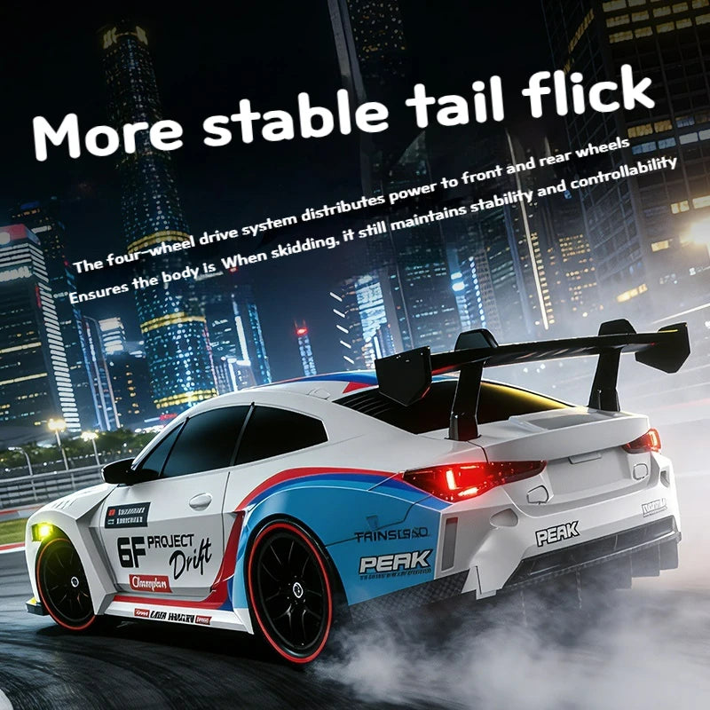 4WD remote drifting car with full proportional control - 2.4G high-speed drifting racing car - children's racing toy - gift item