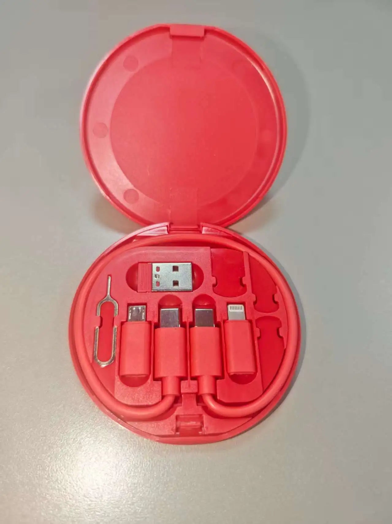 NNBILI Multifunctional USB Data Cable Set Storage Box with Multi USB Charging Adapter Cable Kit Usb To Type C Usb Adapter