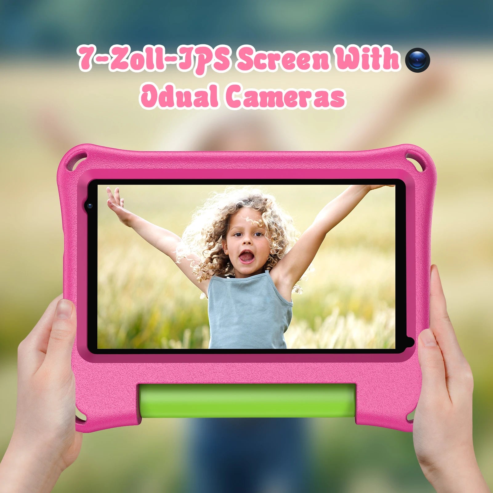 Keep your little ones entertained and safe with this 7-inch kids tablet—featuring WiFi, dual cameras, and a child safety mode perfect for toddlers!