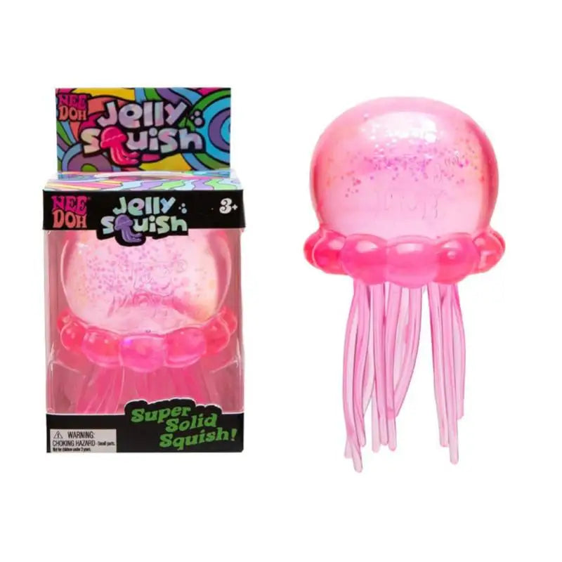 schylling Needoh Fuzz Ball Jellyfish Squishy Blind Box Random Color Soft Stress Relief Toy Cute Relaxing Squeeze Sensory Toy