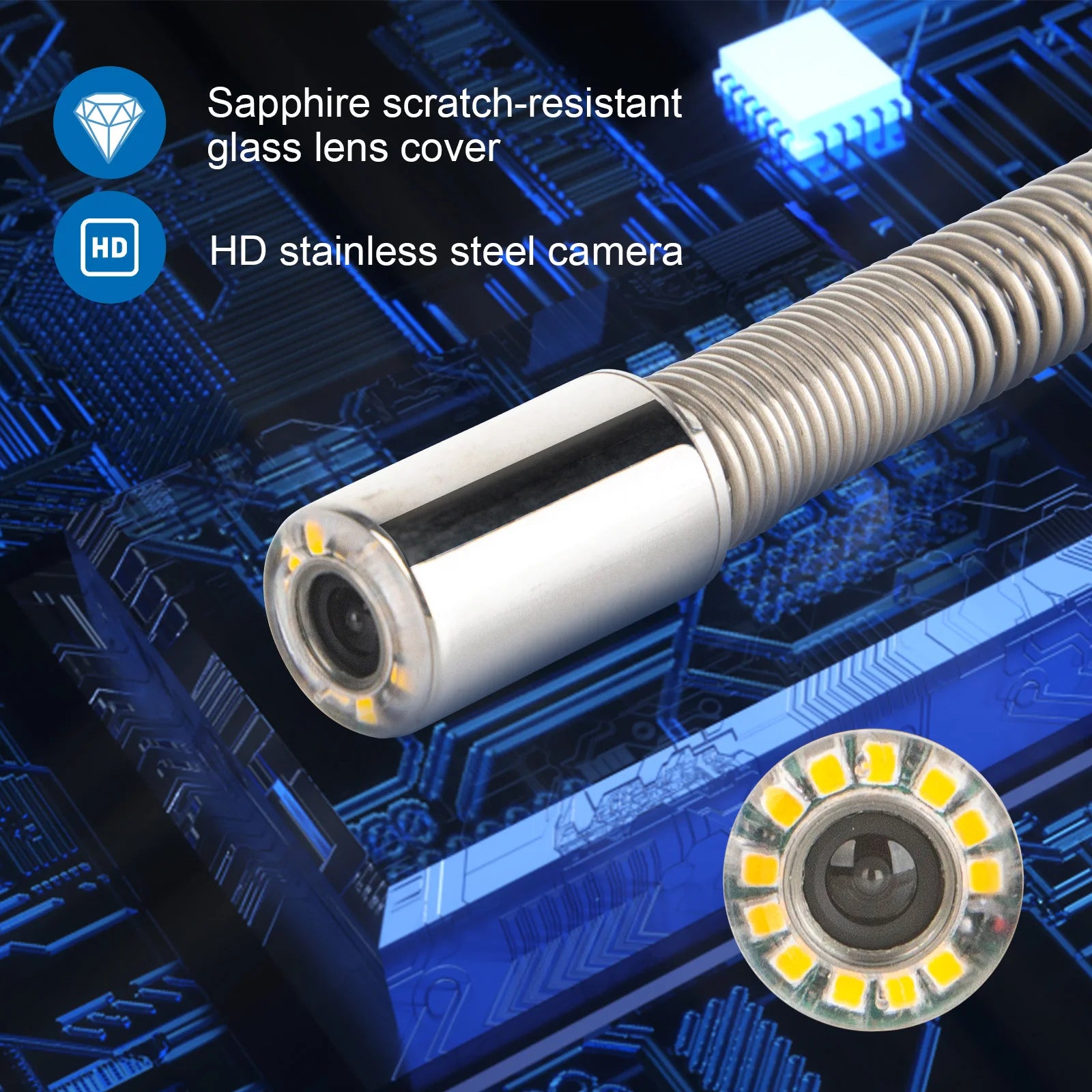 512Hz Transmitter Image Self-leveling Camera Head for Pipe Drain Inspection Camera,Industrial Endoscope,Sewer Camera,Borescope