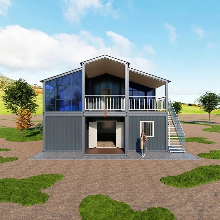 Mobile Villa  2 Story Container Home 3 Bedroom Tow Floor House Luxury