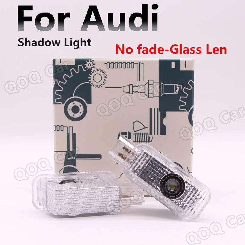For Audi A4 A6L A5 A6 A8L Q8 Q3 Q4 Q5L Q7 RS ABT RS S7 S5 S6 Quattro Led Car Door Welcome Light Ghost Shadow Projector Logo Lamp