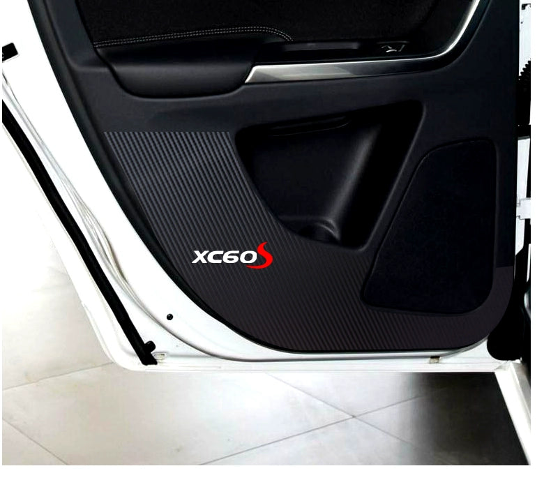 Volvo XC60 Carbon Fiber Interior Car Door Kick Protection Pad