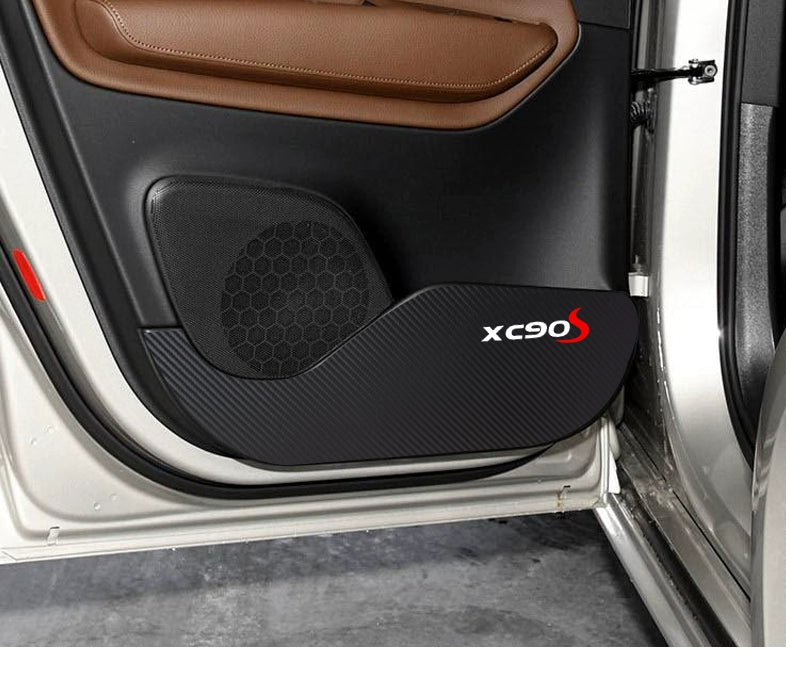 Volvo XC60 Carbon Fiber Interior Car Door Kick Protection Pad