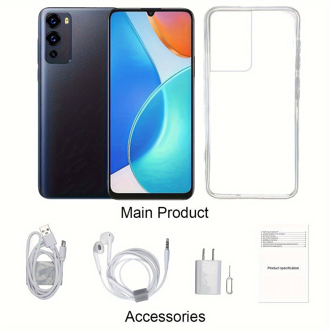 Stay powered and protected with this unlocked smartphone featuring a 6.56-inch screen, dual SIM card support, plus a protective case and charger included!