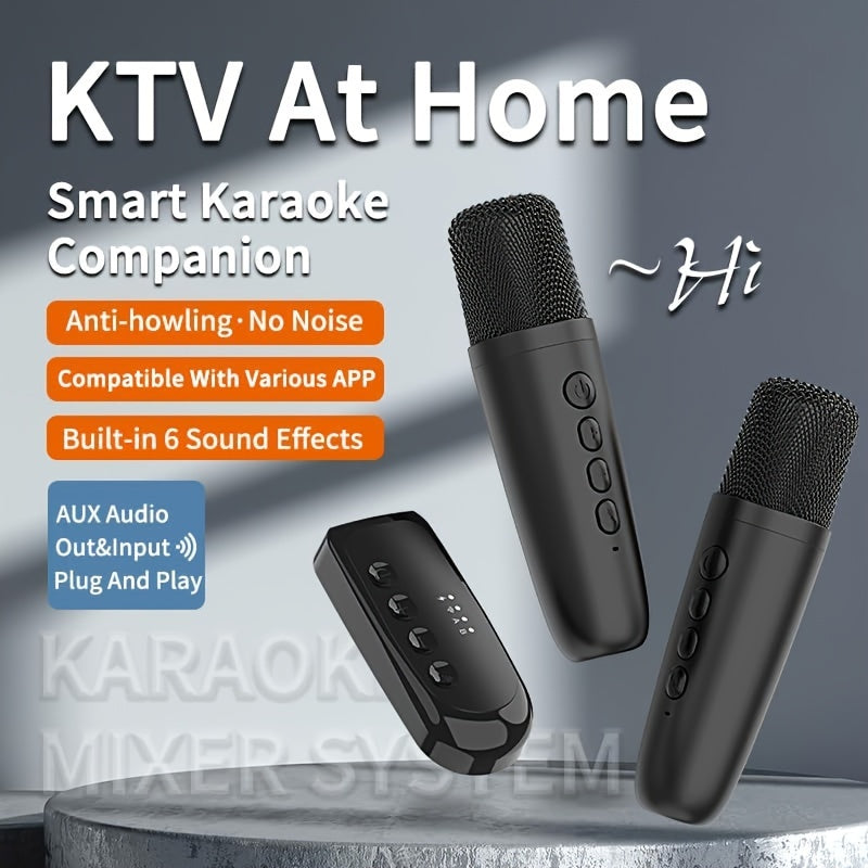 Karaoke System - Premium Dual Wireless Mics with Enhanced Mixer - Perfect all occasions