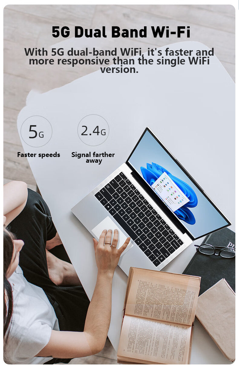 Laptop Intel Pentium N3700 16GB RAM 1024GB SSD Notebook 1920*1080 Resolution Windows 11 Unlock Computer Office Study gamer PC