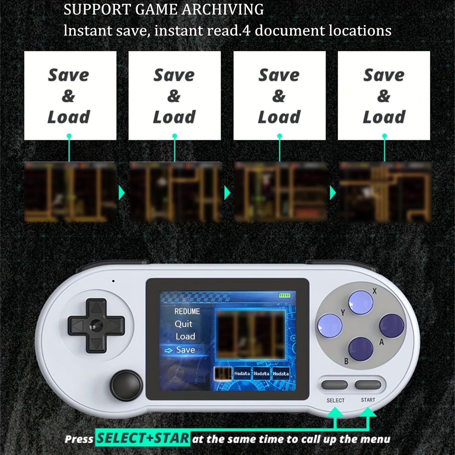 3.0 Inch Handheld Retro Gaming Console Classic Emulator