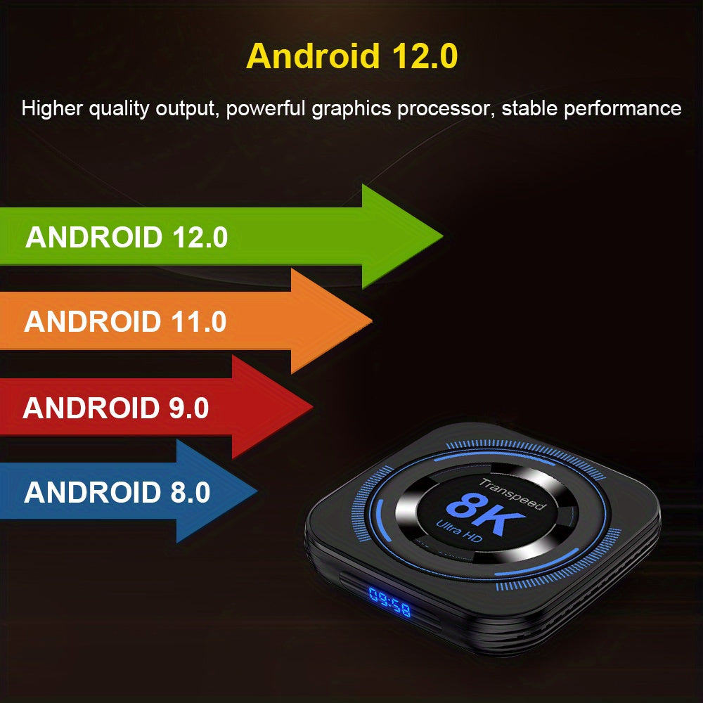 Experience wireless voice control with this advanced media player set-top box, offering seamless streaming and entertainment at your command.