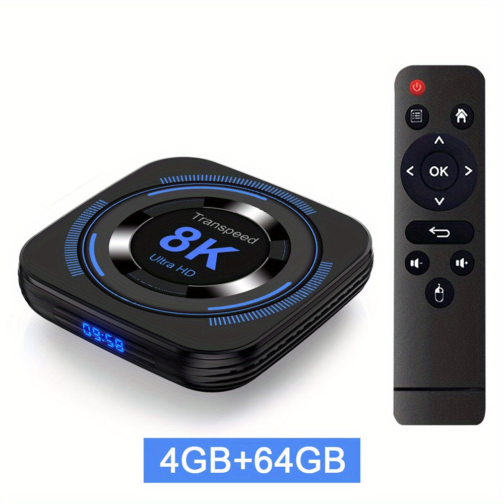 Experience wireless voice control with this advanced media player set-top box, offering seamless streaming and entertainment at your command.