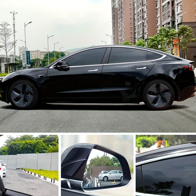 300cmx50cm/118.11inx19.69in Black Car Window Foils Tint Tinting Film Roll Car Auto Home Window Glass Summer Solar UV Protector Sticker Films