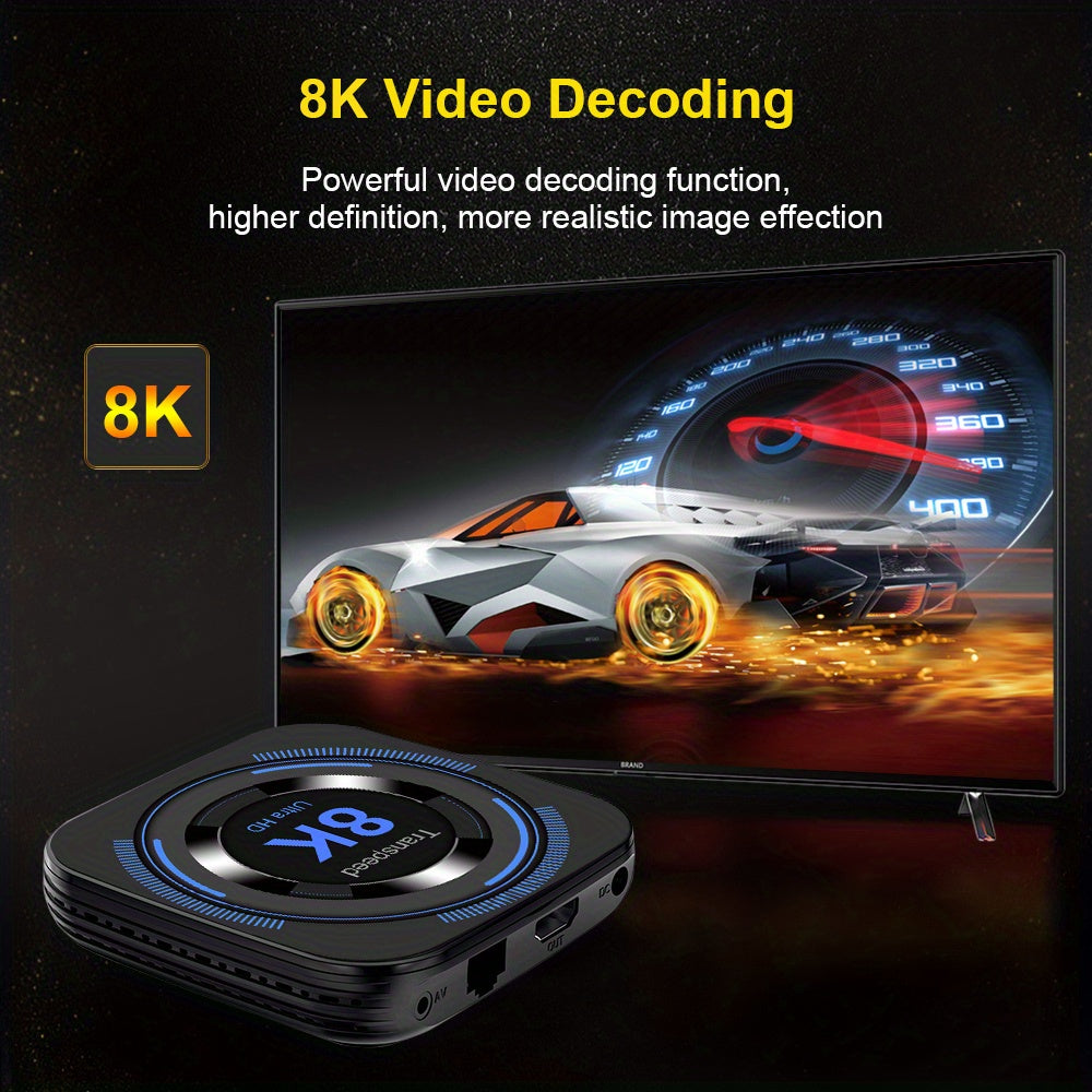 Experience wireless voice control with this advanced media player set-top box, offering seamless streaming and entertainment at your command.