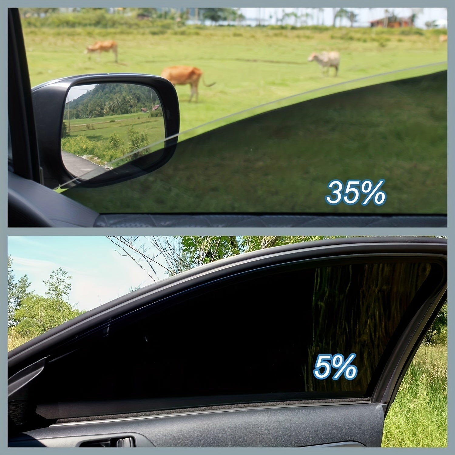 Window Tint Film For Cars, Car Window Tint Window Privacy Film, Car Shade Front Windshield, Heat & UV Block And Scratch Resistant
