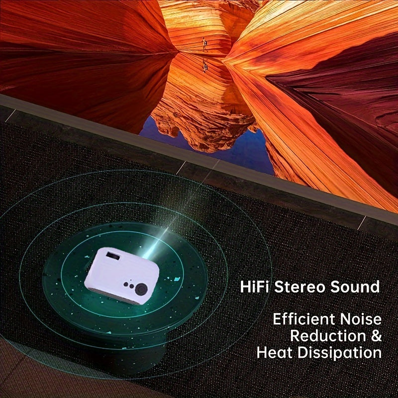 Portable HD Projector For Phone Compatible With IOS/Android/USB/ Laptop/PC/TV Stick/DVD/Game