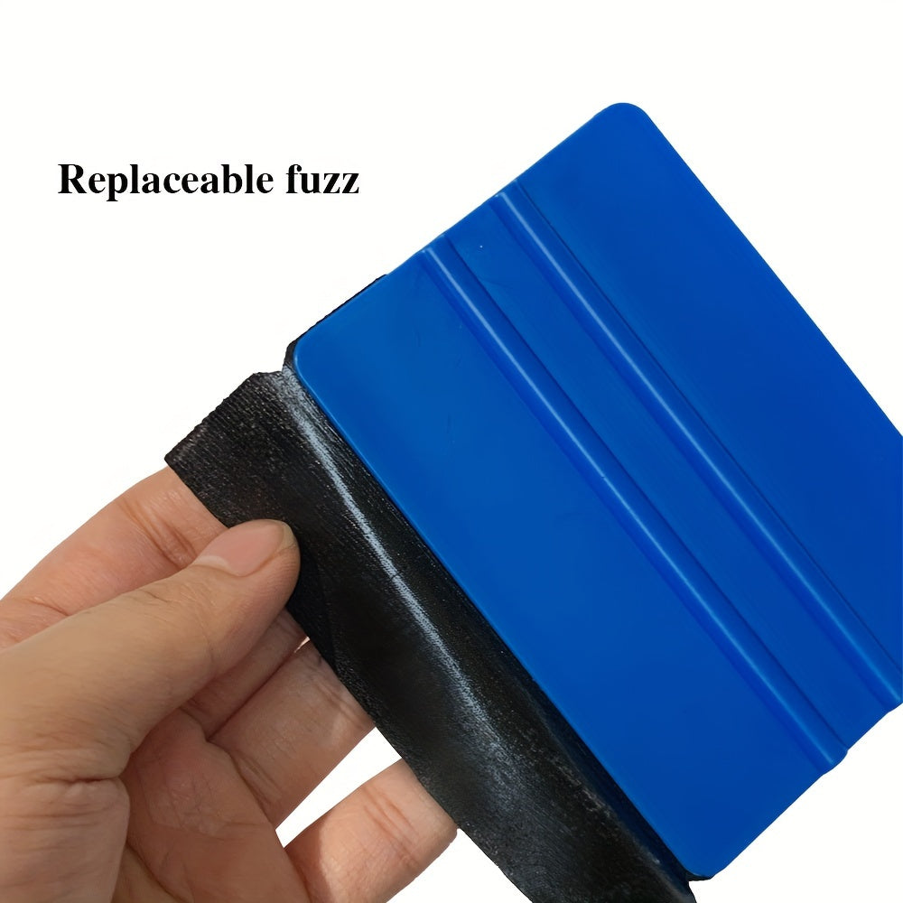 Complete Car Wrap Tool Kit with Replacement Blades - Scraper, Cutter & Bubble Removal for Vinyl Decals and Film Application