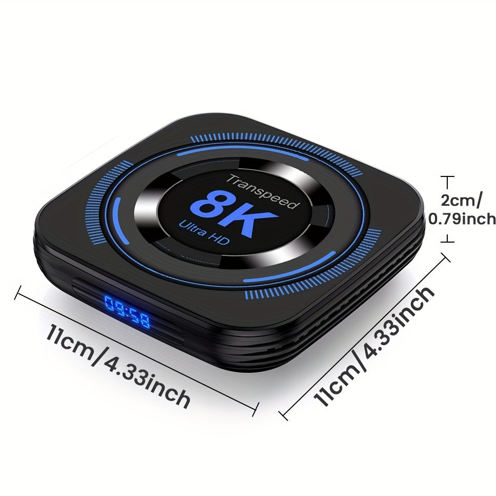 Experience wireless voice control with this advanced media player set-top box, offering seamless streaming and entertainment at your command.