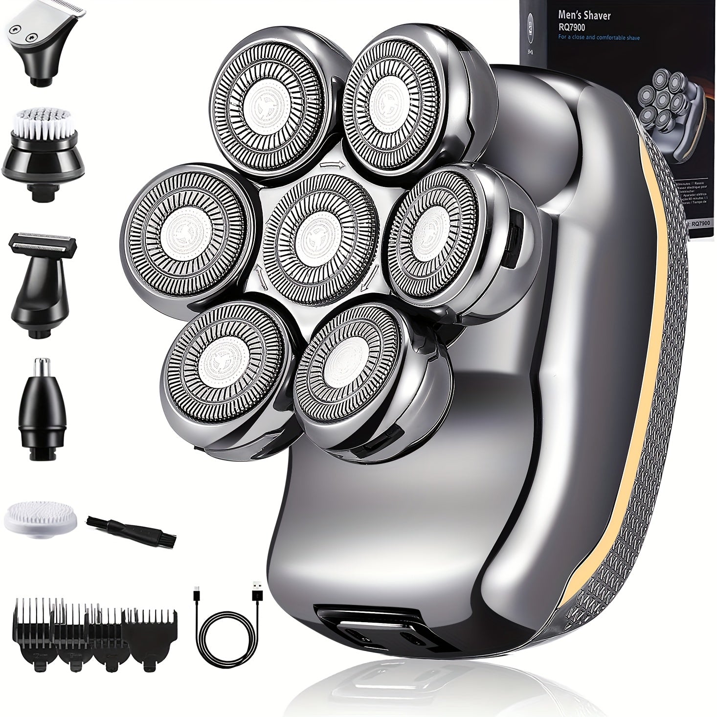Men's Electronic Head Shaver Razor- Rechargeable