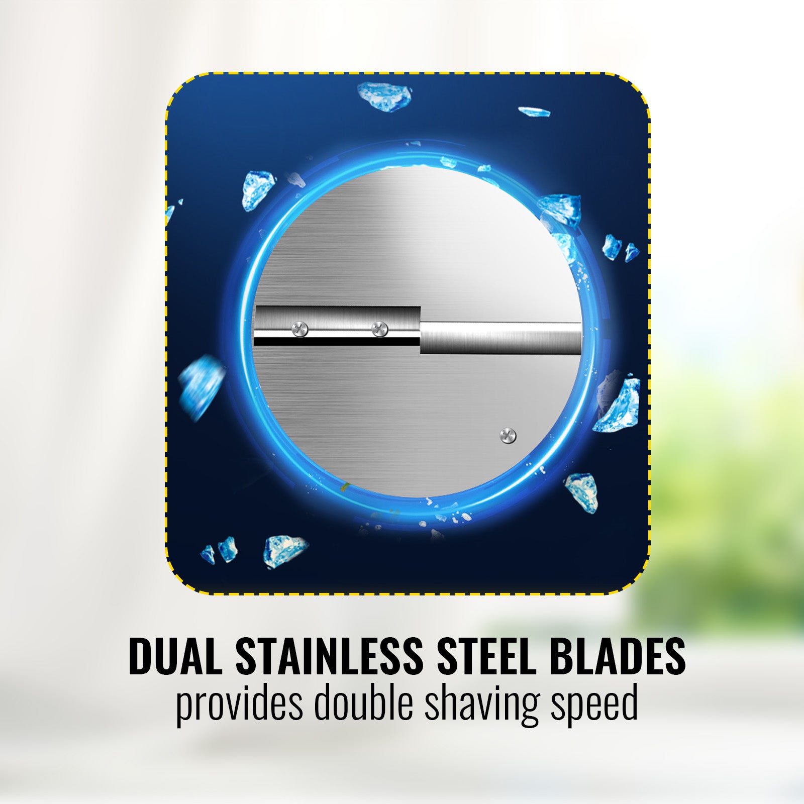 SucceBuy Electric Snow Cone Machine Ice Shaver Crusher Granizing Glass Blender Mixer Chopper Stainless Steel Colder Commercial